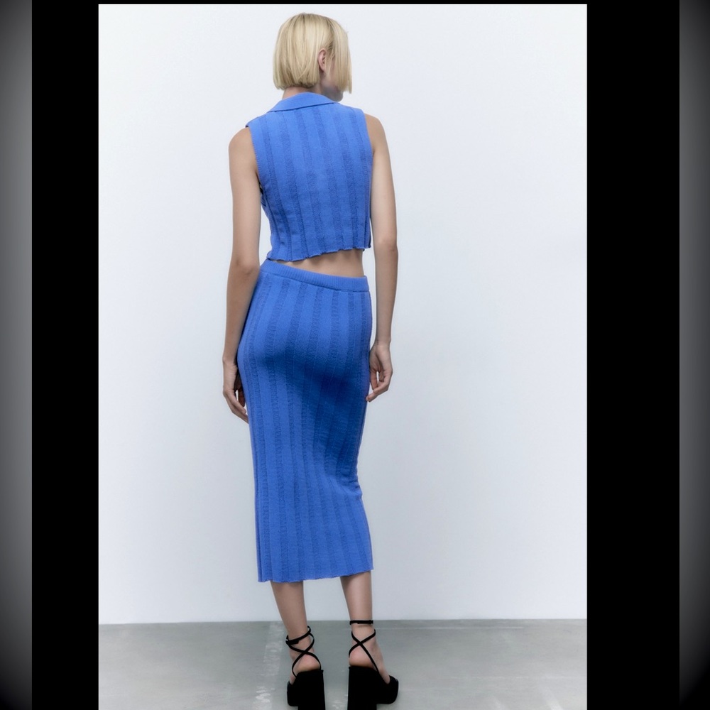 Zara ribbed knit skirt - Picture 3 of 9
